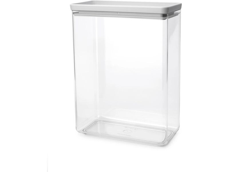 Brabantia Vorratsdose Tasty+ 5.4 l, Hellgrau/Transparent