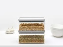 Brabantia Vorratsdose Tasty+ 1.5 l, Hellgrau/Transparent