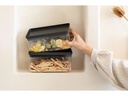 Brabantia Vorratsdose Tasty+ 1.5 l, Dunkelgrau/Grau/Transparent