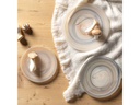 Leonardo Speiseteller Alabastro Ø 25 cm, 2 Stück,Beige