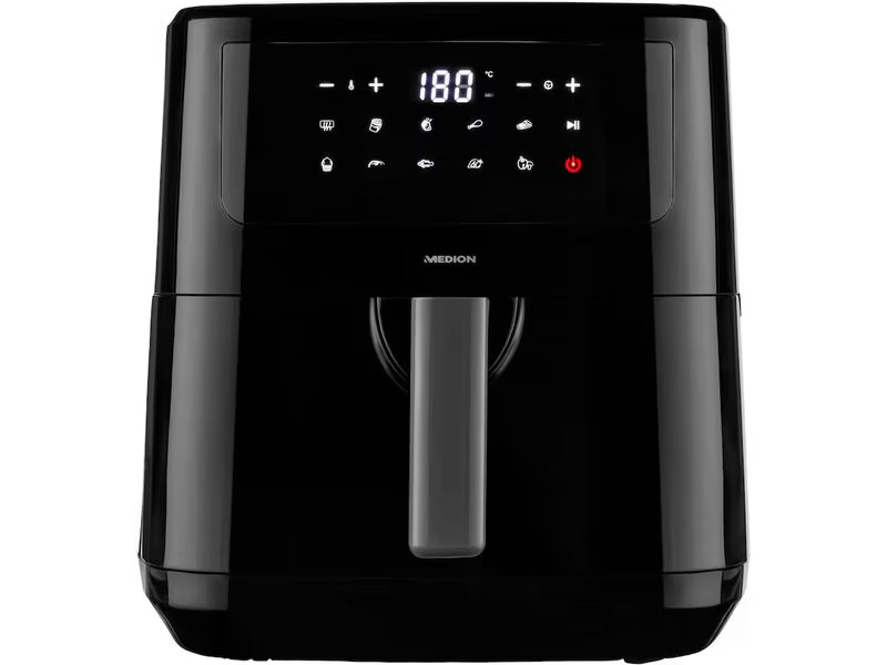 Medion Heissluft-Fritteuse MD 11750 7.2 l, Schwarz