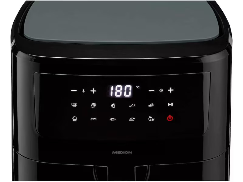 Medion Heissluft-Fritteuse MD 11750 7.2 l, Schwarz