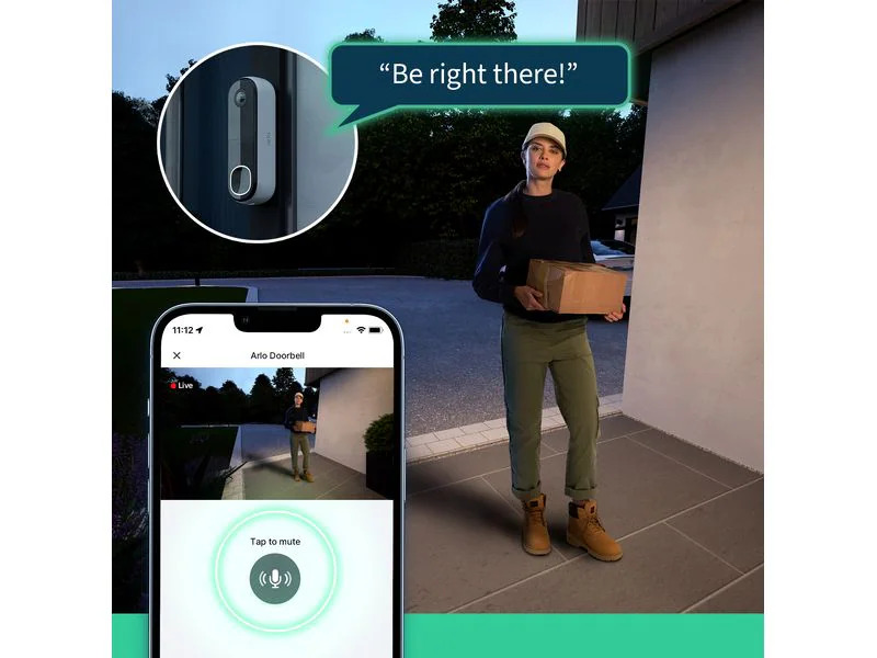 Arlo Kabellose Video-Türklingel inkl. Türgong