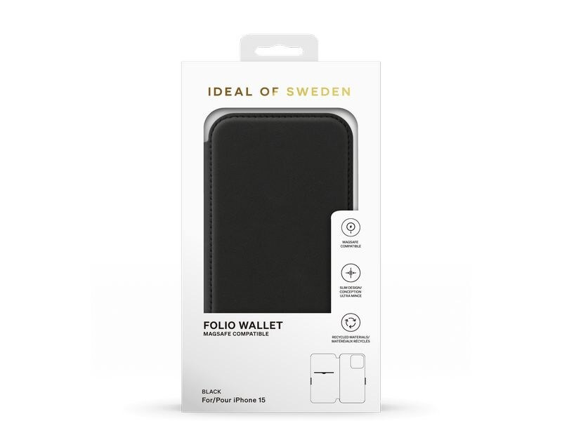 Ideal of Sweden Book Cover iPhone 15 Black