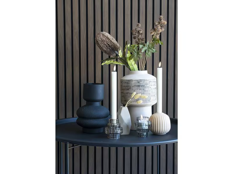 House Nordic Vase rund 22 cm, Schwarz