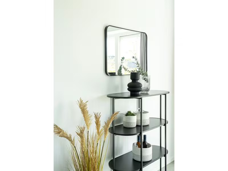 House Nordic Vase rund 22 cm, Schwarz