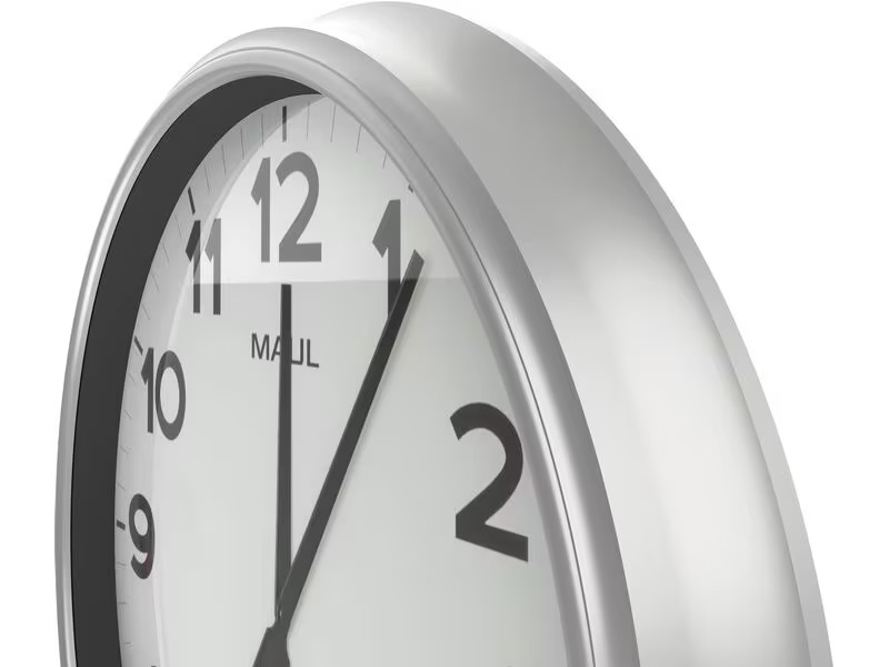 Maul Wanduhr MAULride Ø 61 cm, Silber