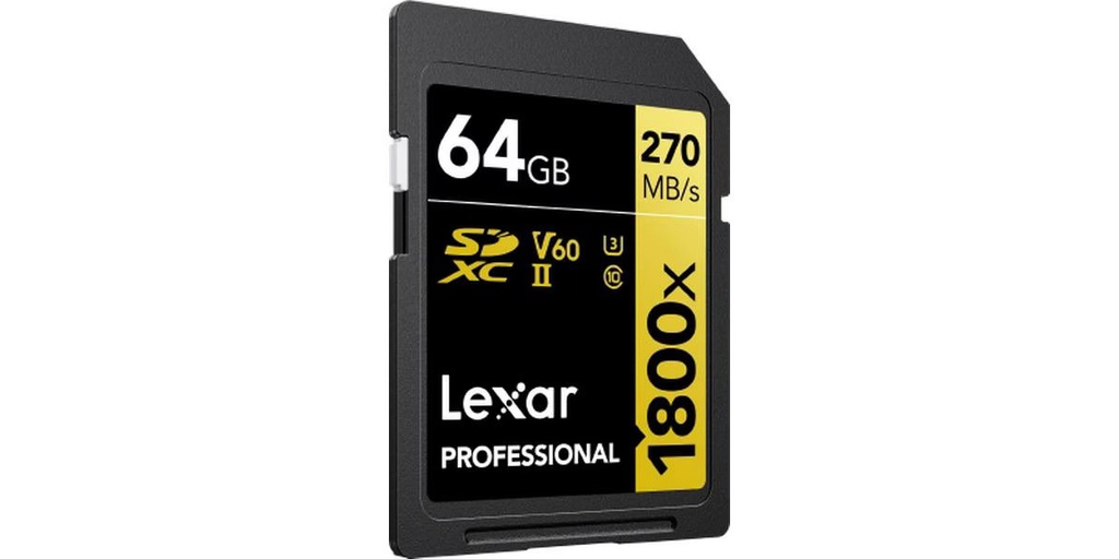 Lexar SDXC-Karte Professional 1800x Gold Series 64 GB