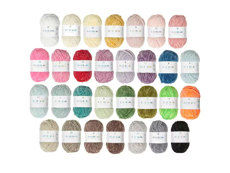 Rico Design Wolle Ricorumi Nilli Nilli Mehrfarbig, 30er Set