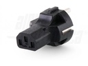 Alpha Elettronica Adapterstecker C13 - Schuko, gerade
