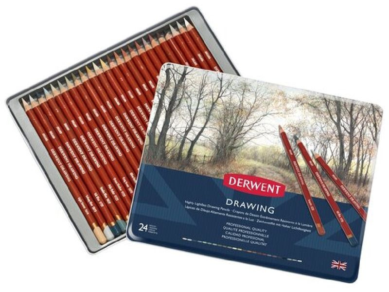 Derwent Farbstifte 24-teilig, mehrfarbig