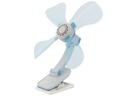 Eurotrail Klammer-Ventilator 12 V Hellblau/Weiss