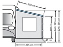 Eurotrail Seitenwand mit Fenster