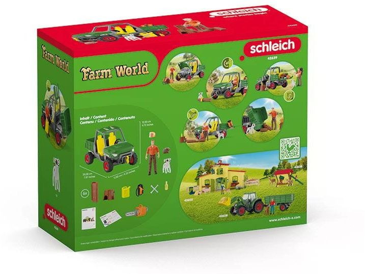 Schleich Spielfigurenset Farm World Waldbauer mit Fahrzeug