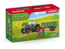 Schleich Spielfigurenset Farm World Traktor mit Anhänger