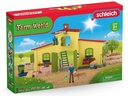 Schleich Spielfigurenset Farm World Stall mit Tieren und Zubehör