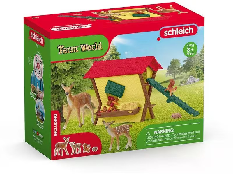 Schleich Spielfigurenset Farm World Fütterung der Waldtiere