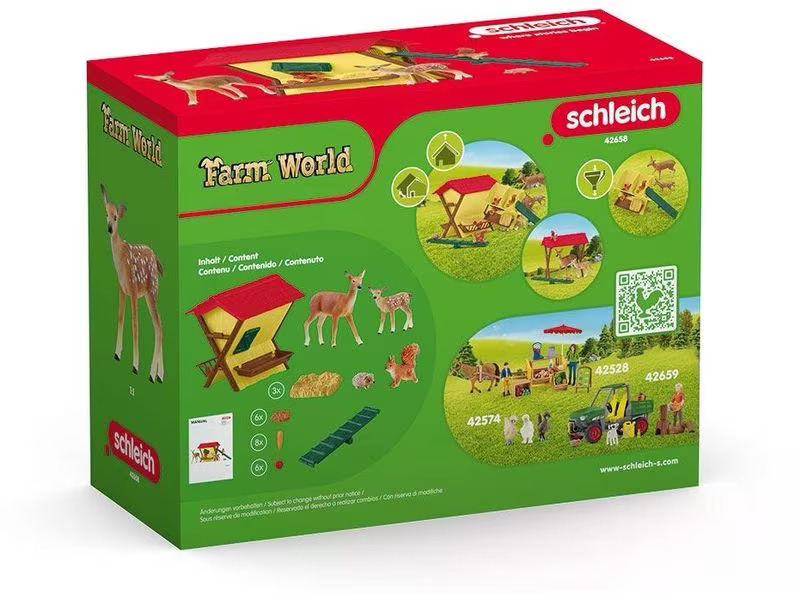 Schleich Spielfigurenset Farm World Fütterung der Waldtiere