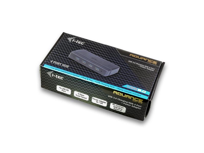 i-tec USB-Hub USB 3.0 Charging 4 Port + Power Adapter
