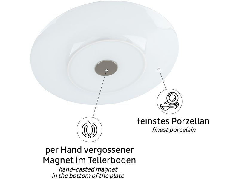 Silwy Magnet-Frühstücksteller Beige