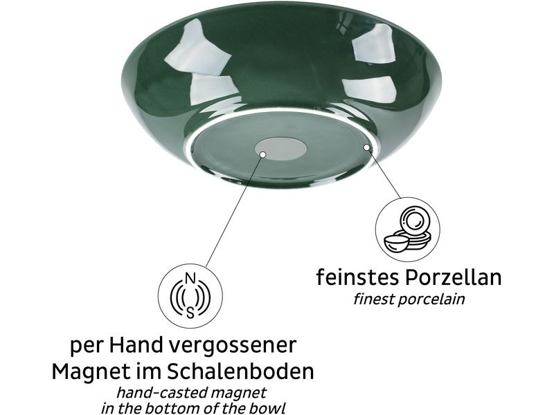 Silwy Magnet-Food-Bowls Dunkelgrün