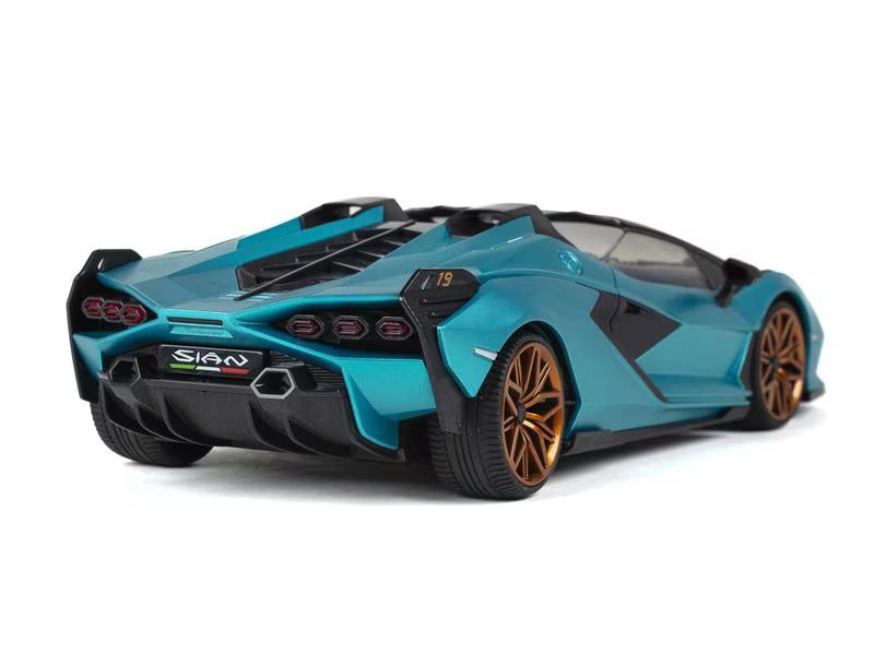 TEC-TOY Auto Lamborghini Sian mit Licht, Türkis, 1:16