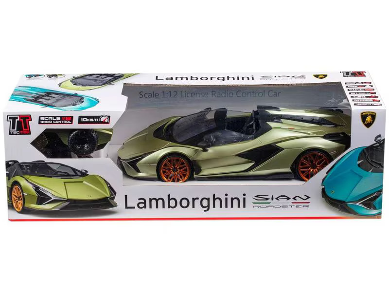 TEC-TOY Auto Lamborghini Sian mit Licht, Grün, 1:12