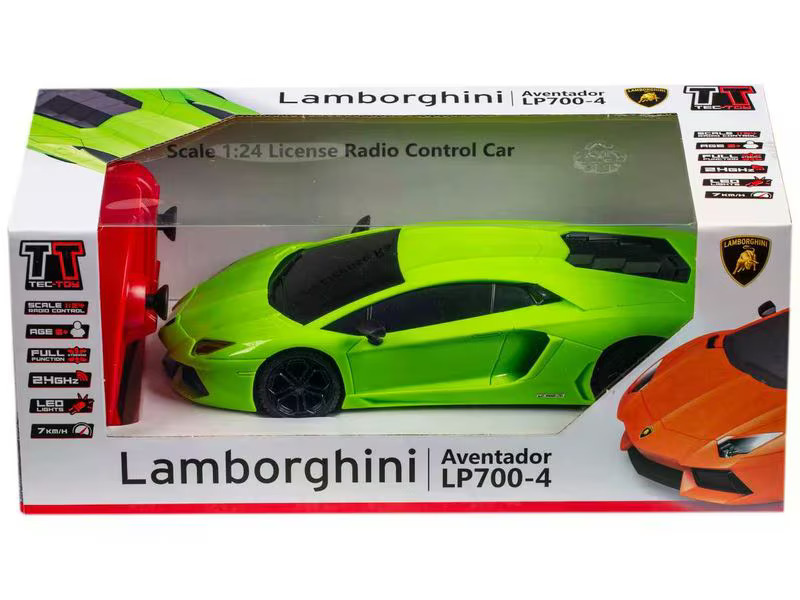 TEC-TOY Auto Lamborghini Aventador LP 700-4 mit Licht, Grün, 1:24