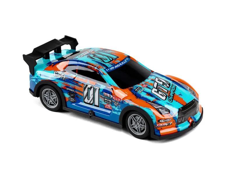TEC-TOY Auto Champion GT9 mit Licht, Blau/Orange, 1:22