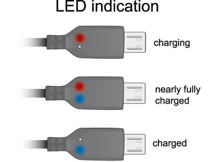 Delock USB 2.0-Kabel A - MicroB LED 1.5 m