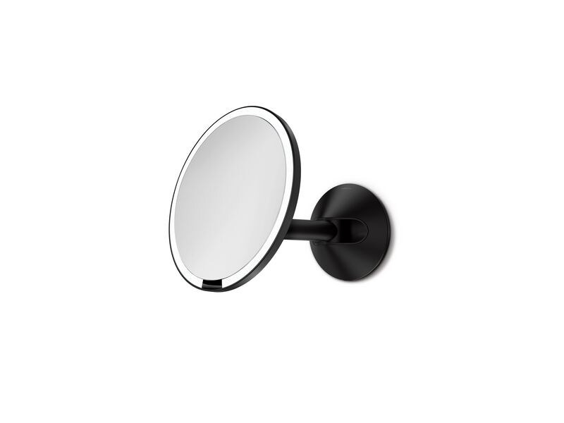 Simplehuman Kosmetikspiegel mit Sensor Mit Wandhalterung Schwarz matt