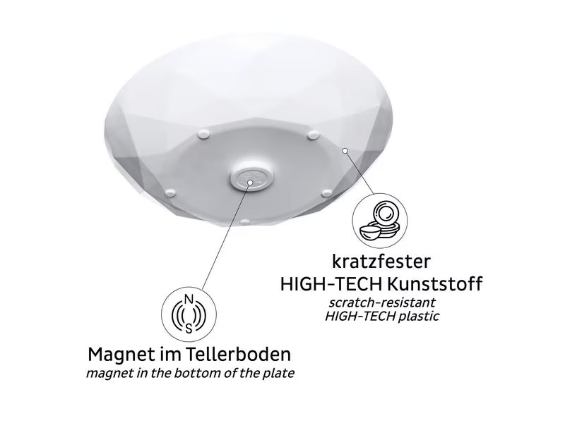 Silwy Universal Magnet Teller, Weiss