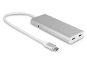 LMP USB-Hub USB Type-C – USB-A 3.0, USB -C Silber