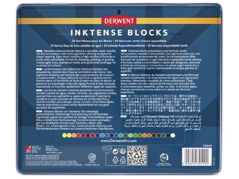Derwent Aquarellkreide Inktense 24-teilig