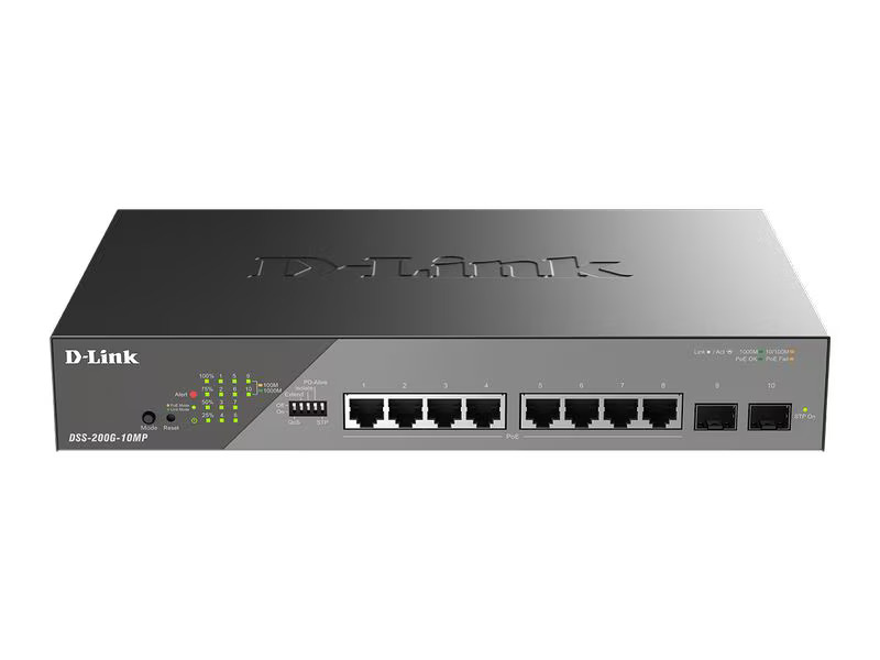 D-Link PoE+ Switch DSS-200G-10MP 10 Port