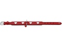 Hunter Halsband Love L (65), Rot/Schwarz
