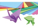 Folia Faltblätter Origami 15 x 15 cm, 70 g/m², Mehrfarbig