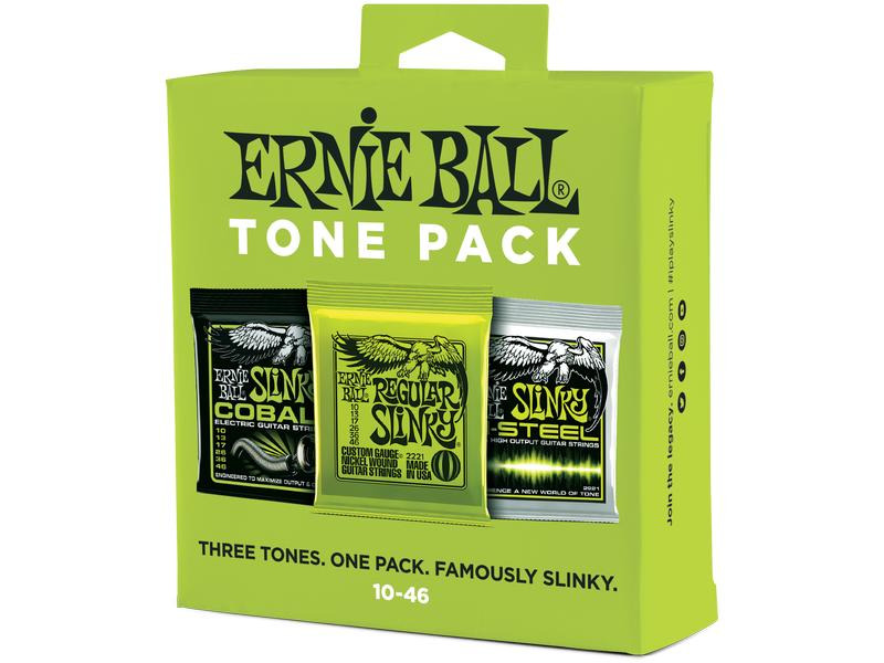 Ernie Ball Gitarrensaiten 3331 Slinky 3er Tone Pack – Slinky 10 - 46