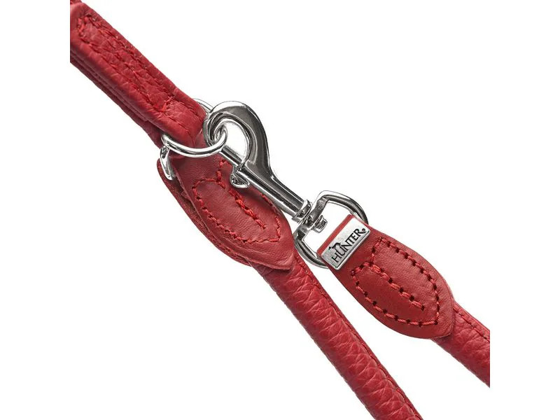 Hunter Verstellbare Führleine Round &amp; Soft Love, 0.6/200, Rot