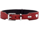 Hunter Halsband Love S-M (47), Rot/Schwarz