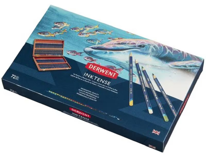 Derwent Aquarellstifte Inktense Permanent 72-teilig