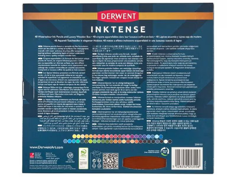 Derwent Aquarellstifte Inktense Permanent 48-teilig
