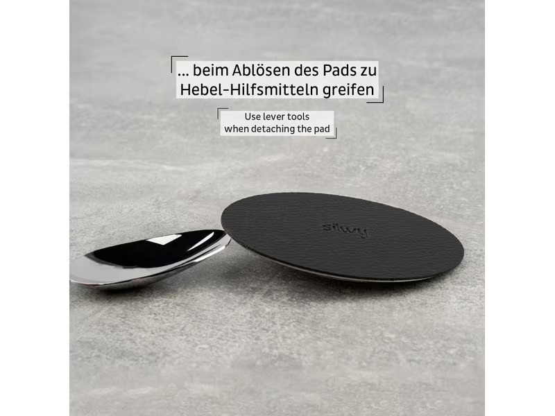 Silwy Metall-Pad Superstrong 1 Stück, Schwarz