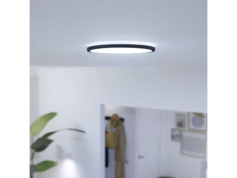 WiZ Deckenleuchte SuperSlim 16W Tunable White Schwarz Einzelpack