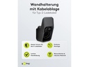 Goobay Wandhalterung mit Kabelablage für Ladekabel Typ-2