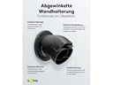 Goobay Wandhalterung abgewinkelt für Ladekabel Typ-2