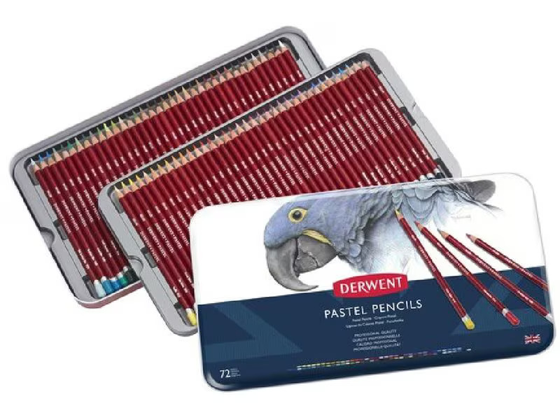 Derwent Farbstifte Pastell 72-teilig, mehrfarbig