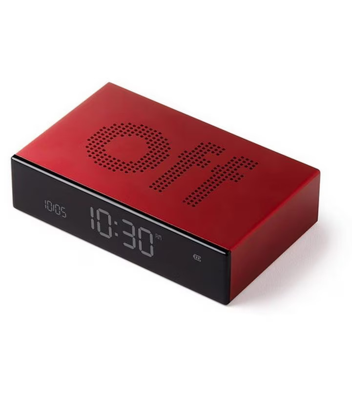 Lexon Digitalwecker Flip Premium Rot