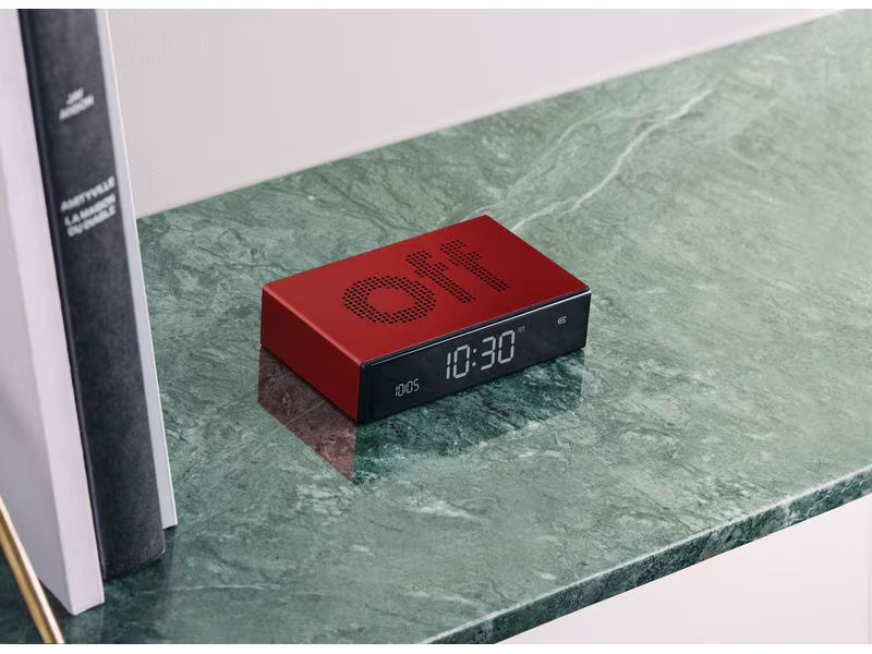 Lexon Digitalwecker Flip Premium Rot