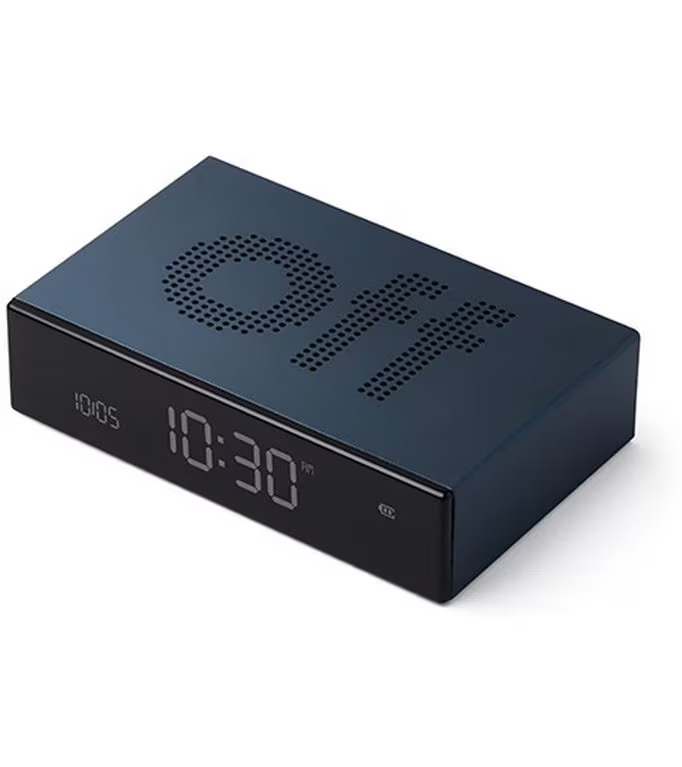 Lexon Digitalwecker Flip Premium Dunkelblau